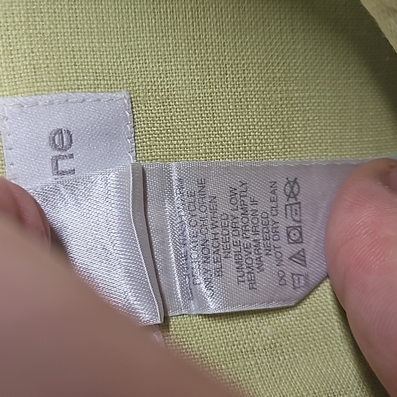 Liz Claiborne Lizsport 100% Linen Button Down Blouse - Picture 7 of 9